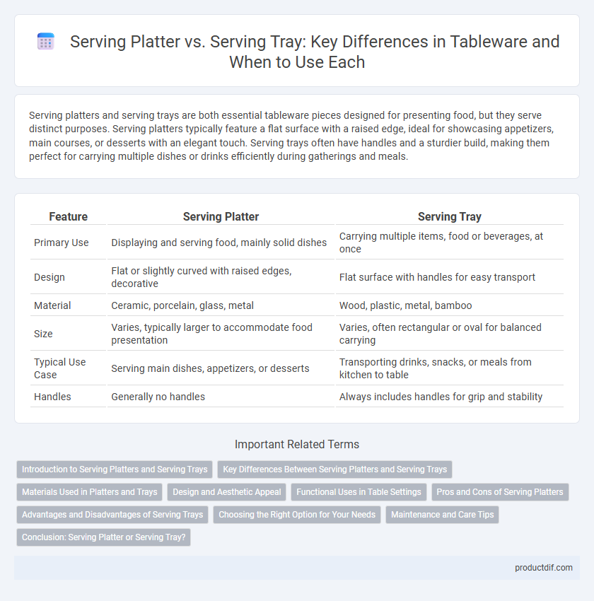Serving Platter vs. Serving Tray: Key Differences in Tableware and When to Use Each