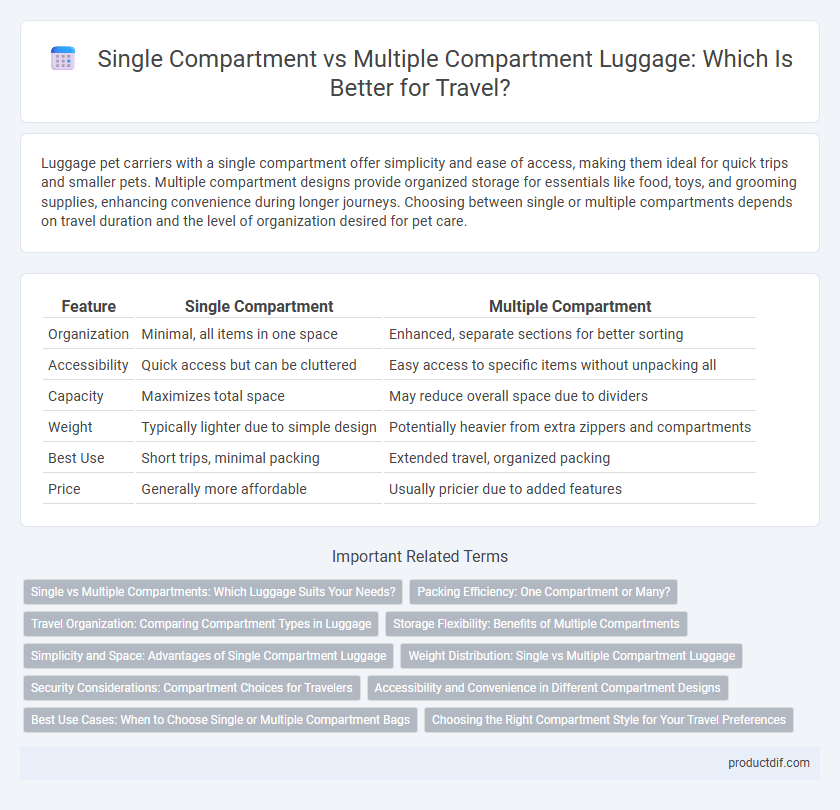 Single Compartment vs Multiple Compartment Luggage: Which Is Better for Travel?