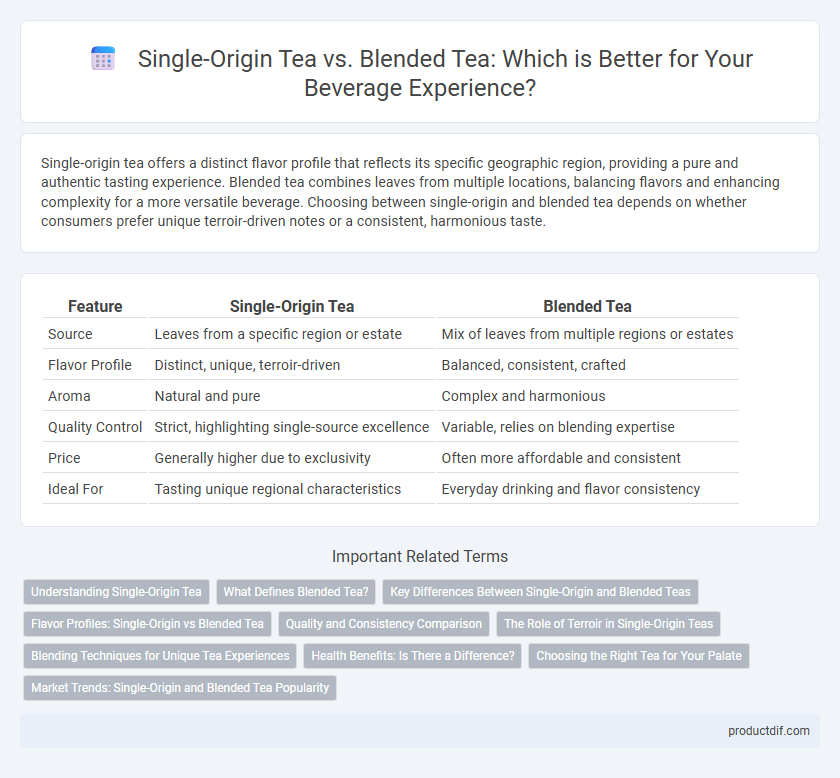 Single-Origin Tea vs. Blended Tea: Which is Better for Your Beverage Experience?