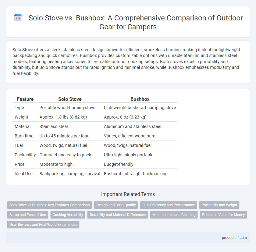 Solo Stove vs. Bushbox: A Comprehensive Comparison of Outdoor Gear for Campers