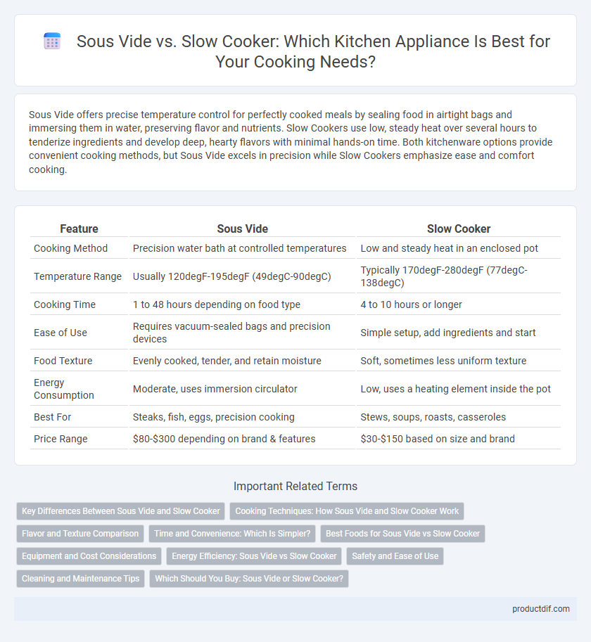 Sous Vide vs. Slow Cooker: Which Kitchen Appliance Is Best for Your Cooking Needs?