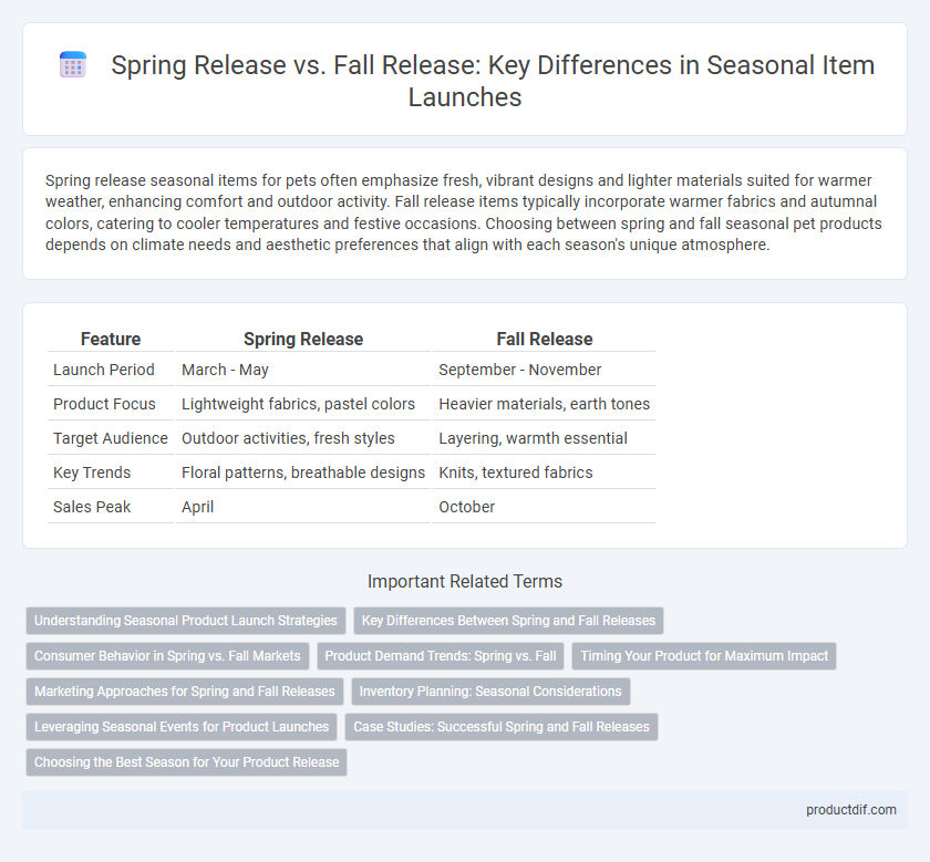 Spring Release vs. Fall Release: Key Differences in Seasonal Item Launches