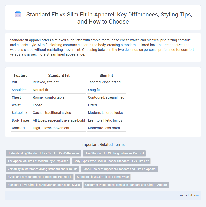 Standard Fit vs Slim Fit in Apparel: Key Differences, Styling Tips, and How to Choose