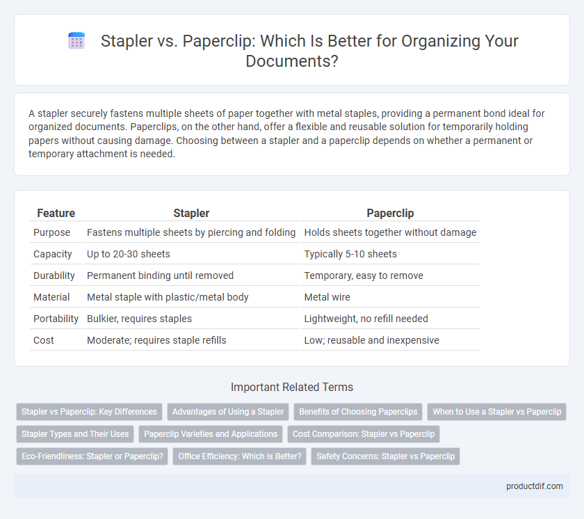 Stapler vs. Paperclip: Which Is Better for Organizing Your Documents?