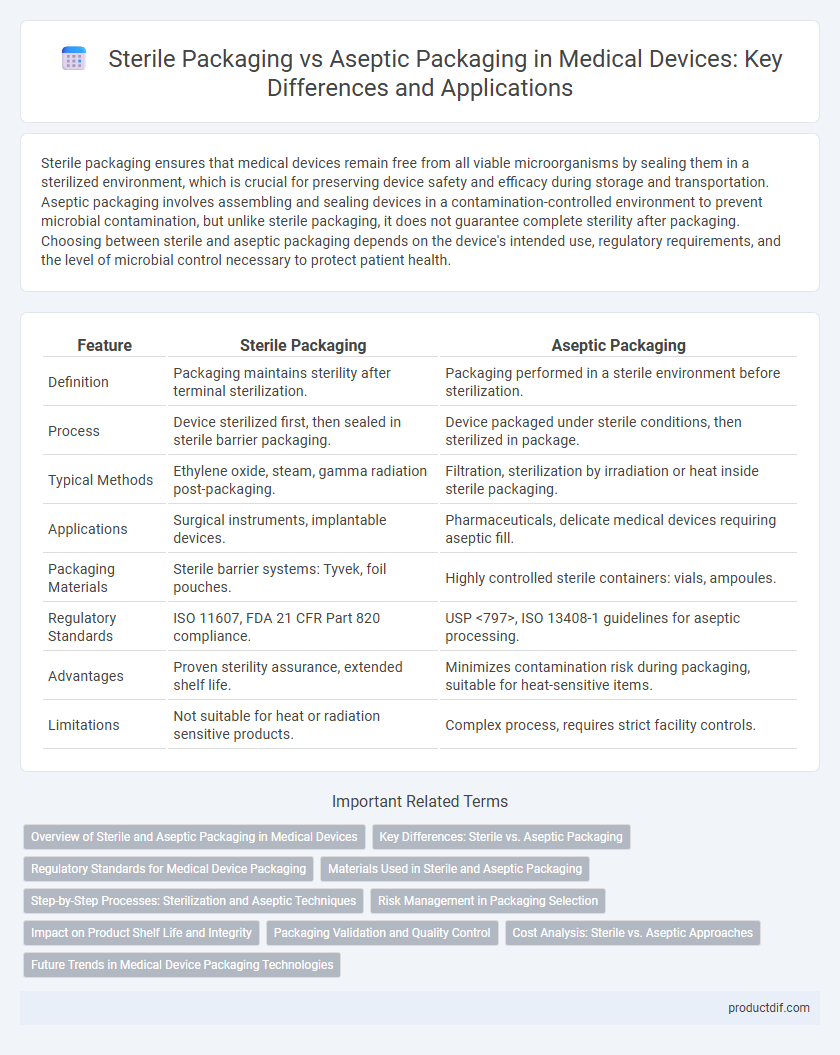 Sterile Packaging vs Aseptic Packaging in Medical Devices: Key Differences and Applications