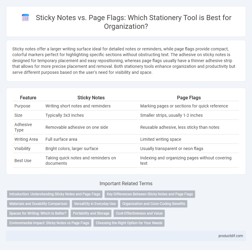 Sticky Notes vs. Page Flags: Which Stationery Tool is Best for Organization?