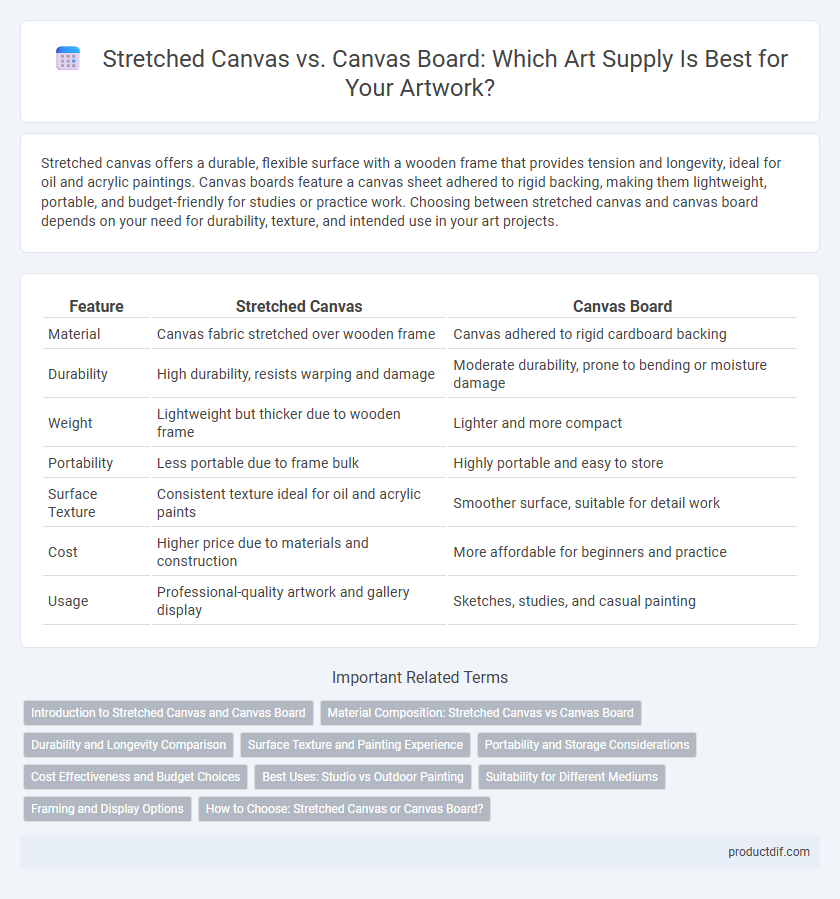 Stretched Canvas vs. Canvas Board: Which Art Supply Is Best for Your Artwork?