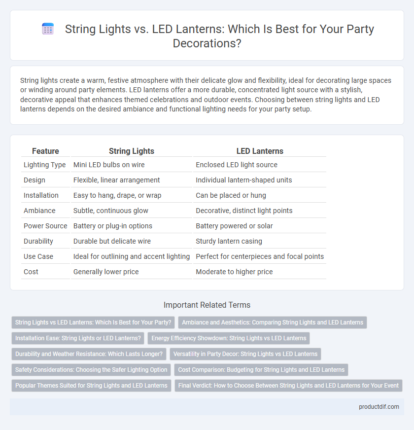 String Lights vs. LED Lanterns: Which Is Best for Your Party Decorations?