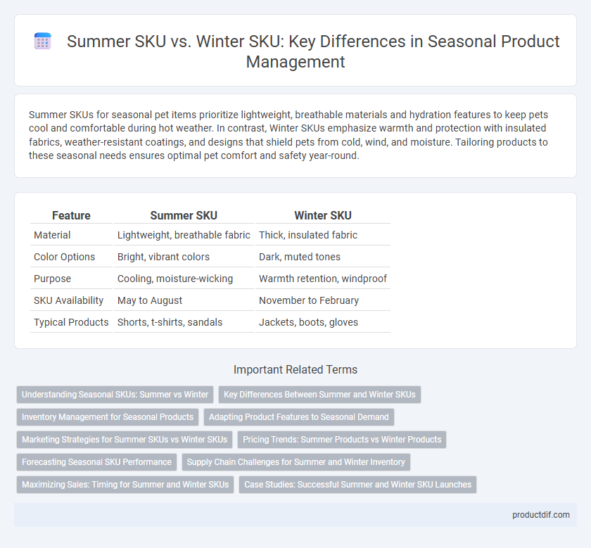 Summer SKU vs. Winter SKU: Key Differences in Seasonal Product Management