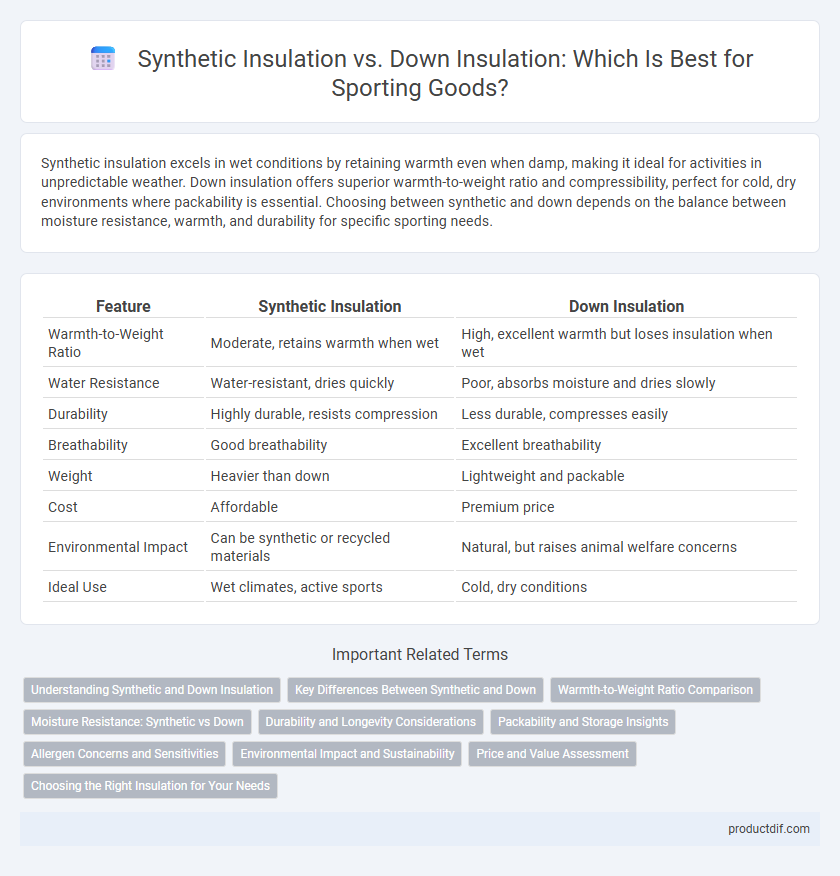 Synthetic Insulation vs. Down Insulation: Which Is Best for Sporting Goods?