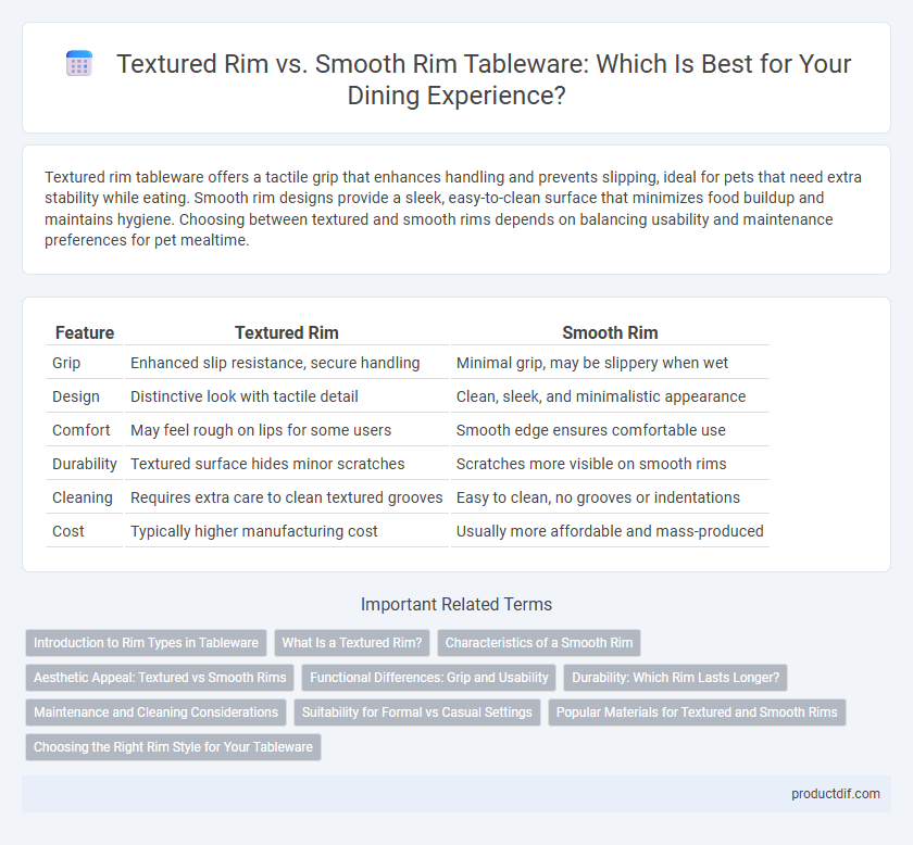 Textured Rim vs. Smooth Rim Tableware: Which Is Best for Your Dining Experience?