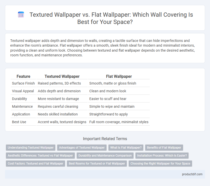 Textured Wallpaper vs. Flat Wallpaper: Which Wall Covering Is Best for Your Space?