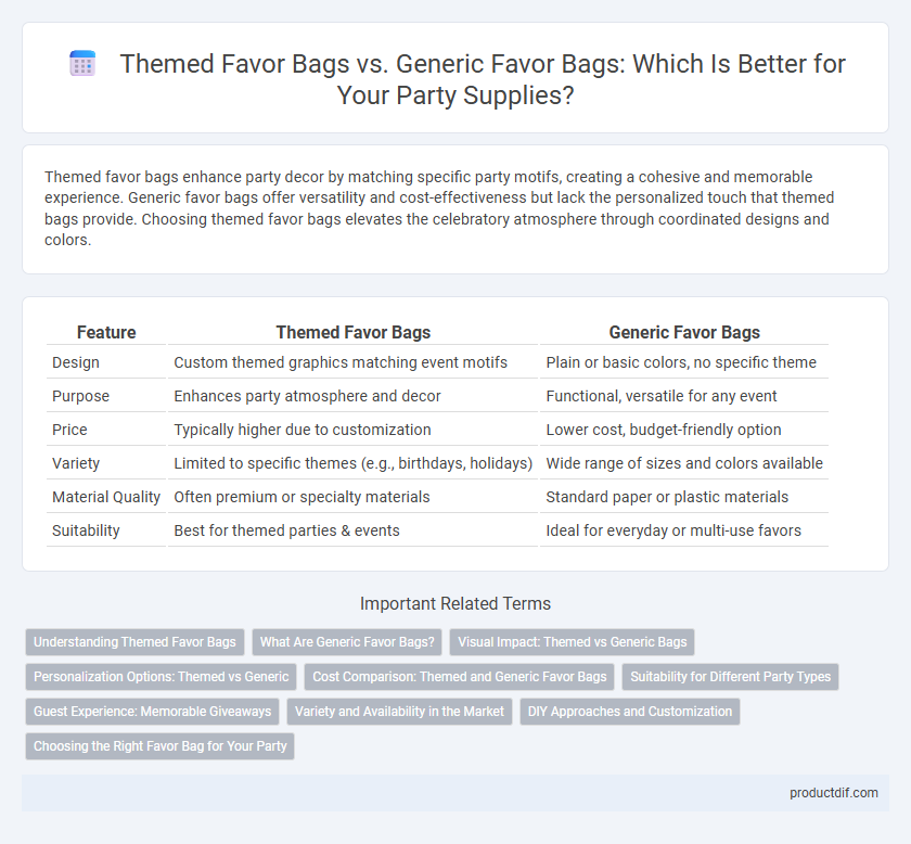 Themed Favor Bags vs. Generic Favor Bags: Which Is Better for Your Party Supplies?