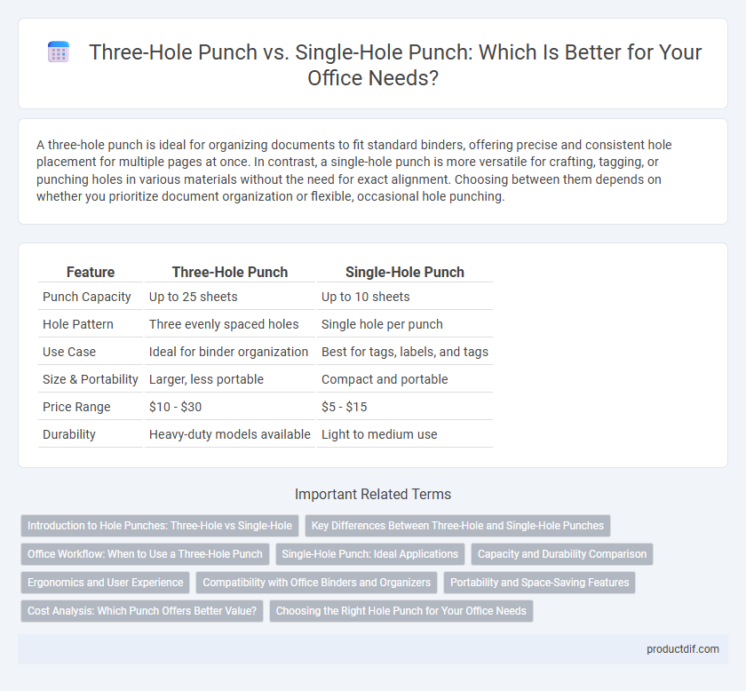 Three-Hole Punch vs. Single-Hole Punch: Which Is Better for Your Office Needs?