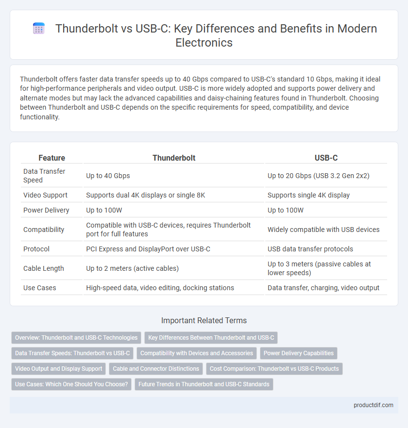 Thunderbolt vs USB-C: Key Differences and Benefits in Modern Electronics