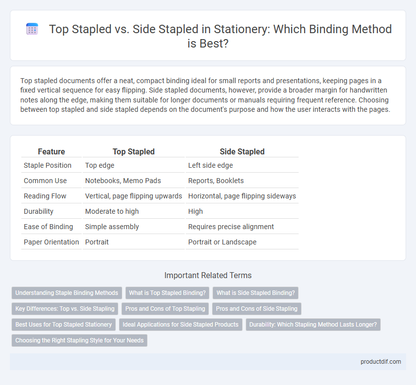 Top Stapled vs. Side Stapled in Stationery: Which Binding Method is Best?