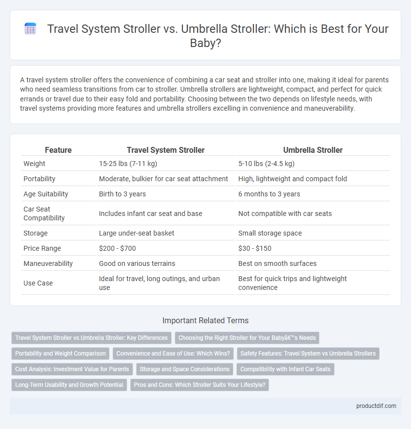 Travel System Stroller vs. Umbrella Stroller: Which is Best for Your Baby?