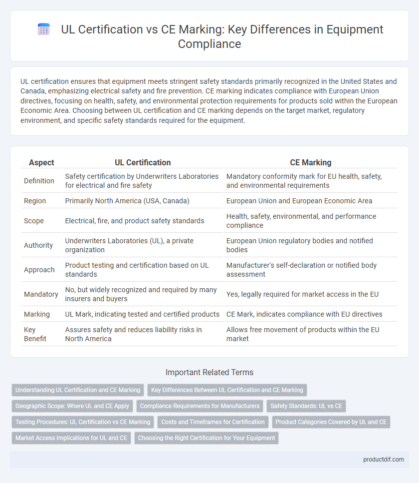 UL Certification vs CE Marking: Key Differences in Equipment Compliance