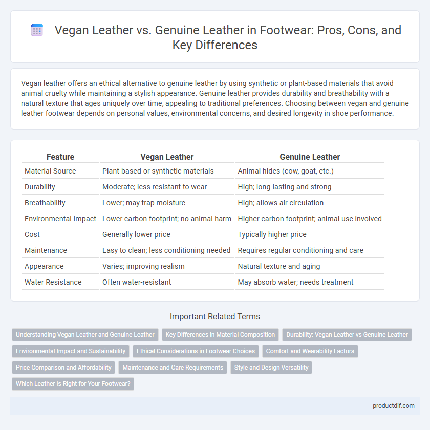 Vegan Leather vs. Genuine Leather in Footwear: Pros, Cons, and Key Differences
