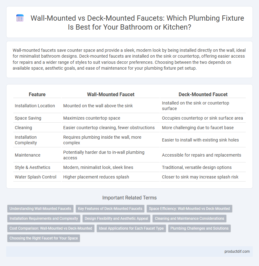 Wall-Mounted vs Deck-Mounted Faucets: Which Plumbing Fixture Is Best for Your Bathroom or Kitchen?