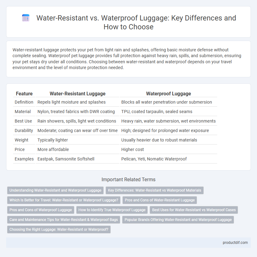 Water-Resistant vs. Waterproof Luggage: Key Differences and How to Choose