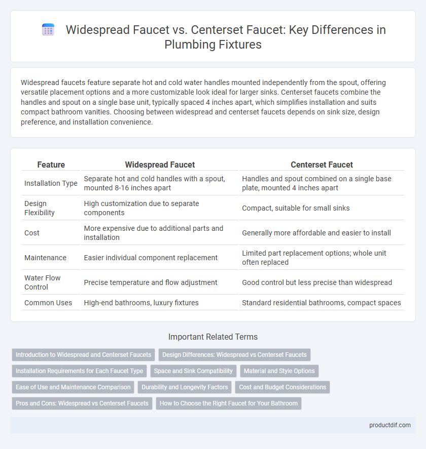 Widespread Faucet vs. Centerset Faucet: Key Differences in Plumbing Fixtures