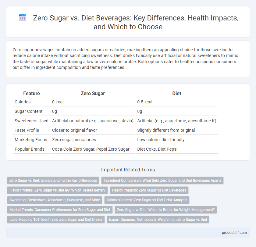 Zero Sugar vs. Diet Beverages: Key Differences, Health Impacts, and Which to Choose