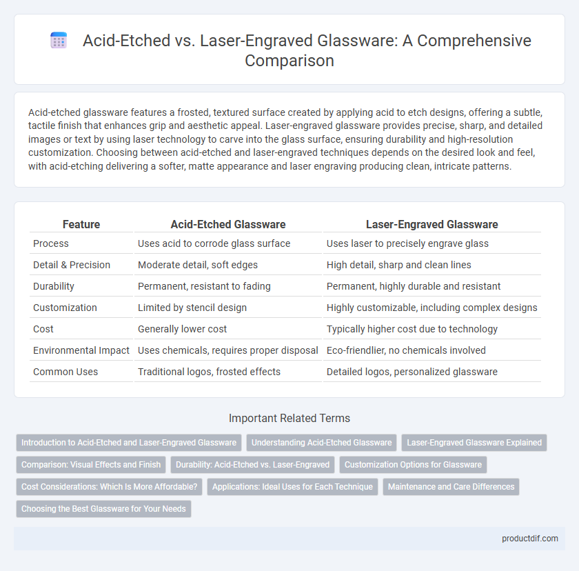 Acid-Etched vs. Laser-Engraved Glassware: A Comprehensive Comparison