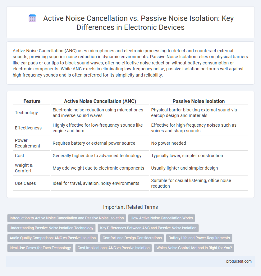 Active Noise Cancellation vs. Passive Noise Isolation: Key Differences in Electronic Devices