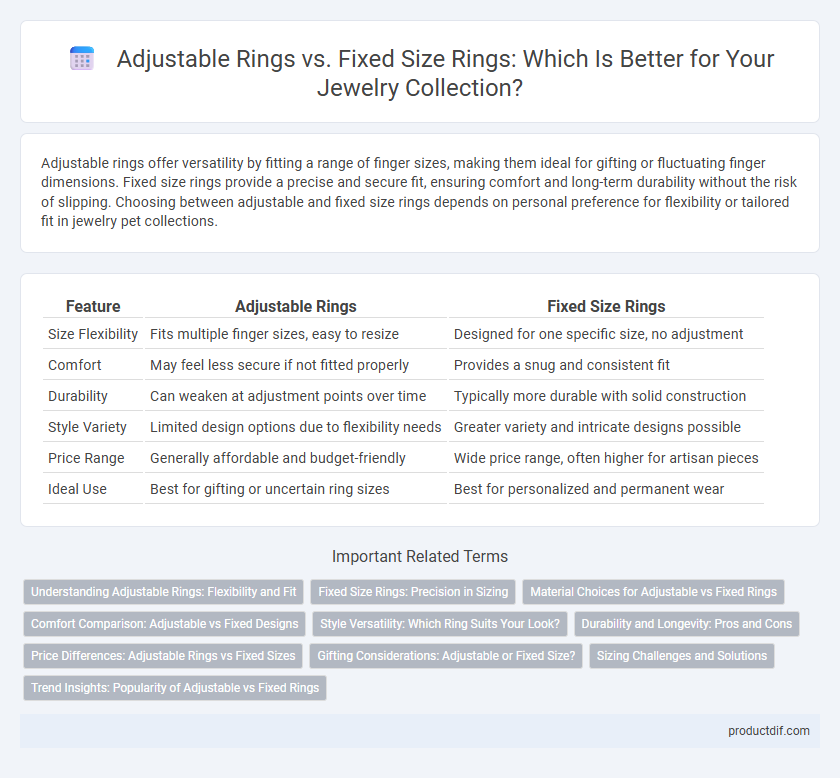 Adjustable Rings vs. Fixed Size Rings: Which Is Better for Your Jewelry Collection?
