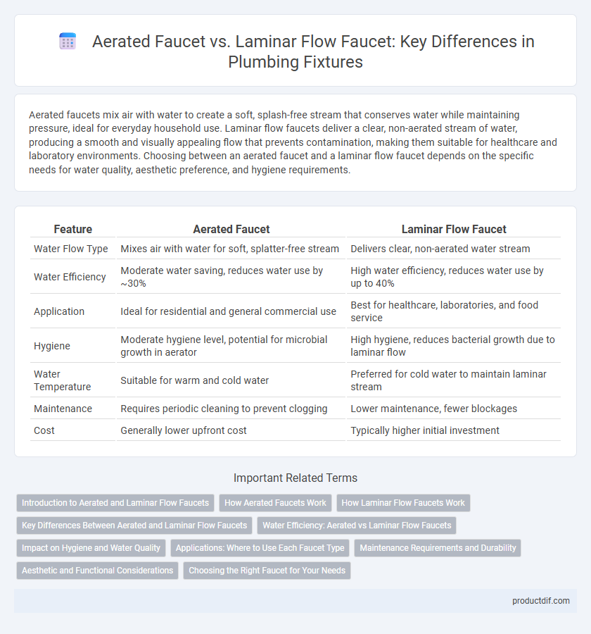 Aerated Faucet vs. Laminar Flow Faucet: Key Differences in Plumbing Fixtures