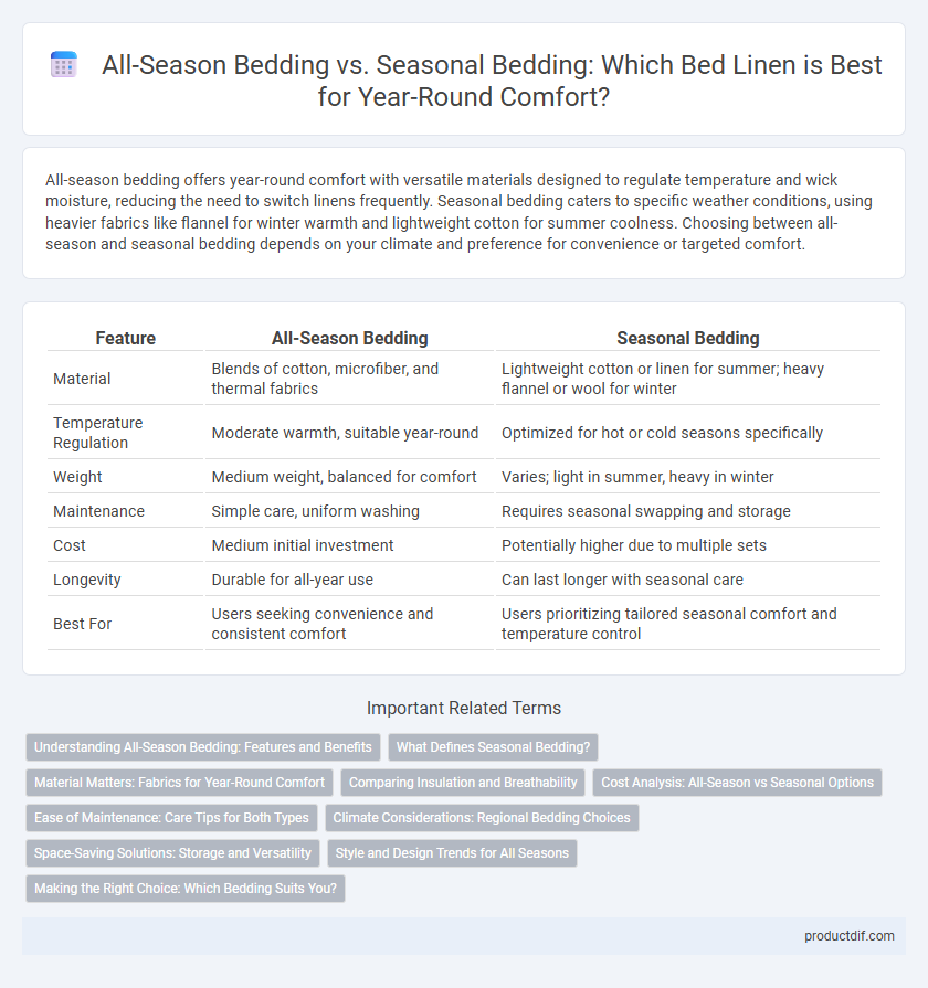 All-Season Bedding vs. Seasonal Bedding: Which Bed Linen is Best for Year-Round Comfort?