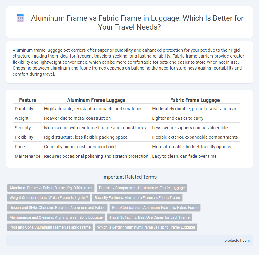 Aluminum Frame vs Fabric Frame in Luggage: Which Is Better for Your Travel Needs?