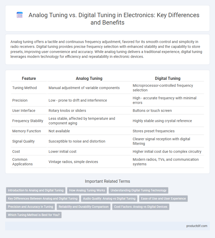 Analog Tuning vs. Digital Tuning in Electronics: Key Differences and Benefits