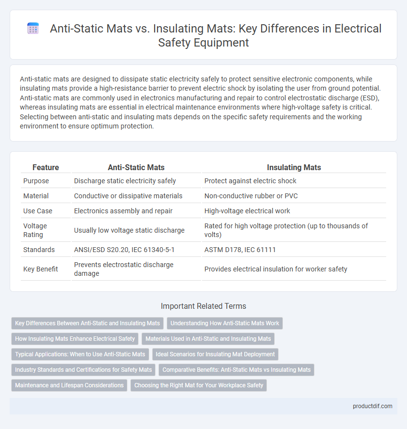 Anti-Static Mats vs. Insulating Mats: Key Differences in Electrical Safety Equipment