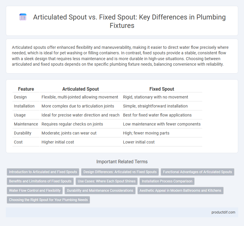 Articulated Spout vs. Fixed Spout: Key Differences in Plumbing Fixtures
