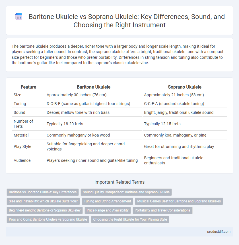 Baritone Ukulele vs Soprano Ukulele: Key Differences, Sound, and Choosing the Right Instrument