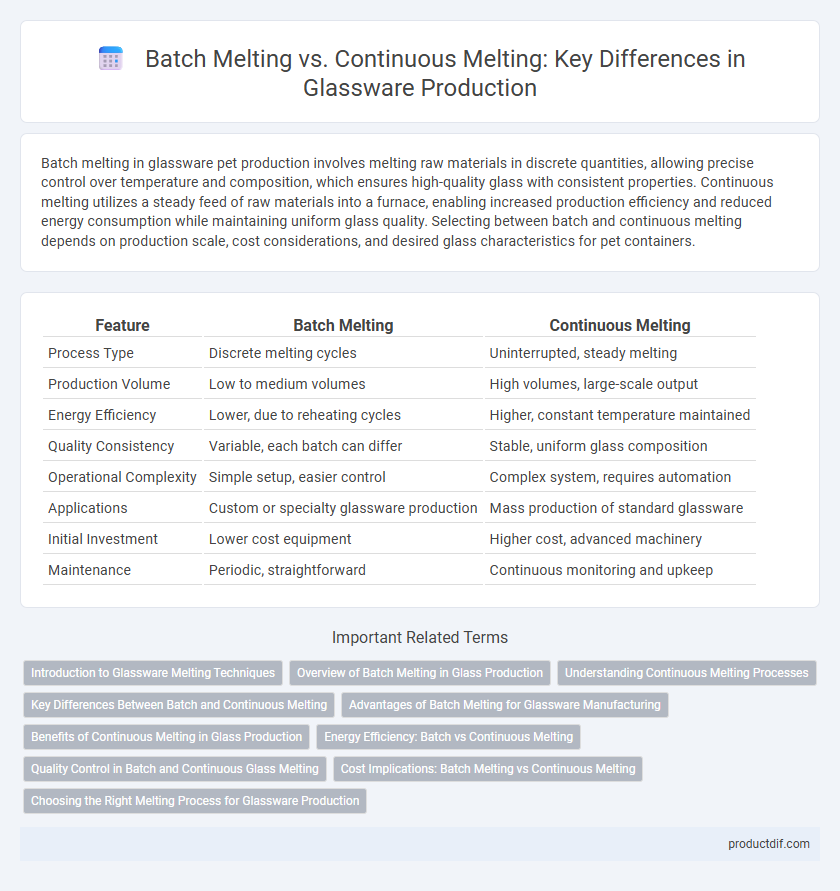 Batch Melting vs. Continuous Melting: Key Differences in Glassware Production