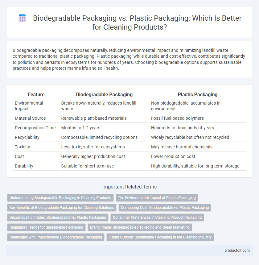 Biodegradable Packaging vs. Plastic Packaging: Which Is Better for Cleaning Products?