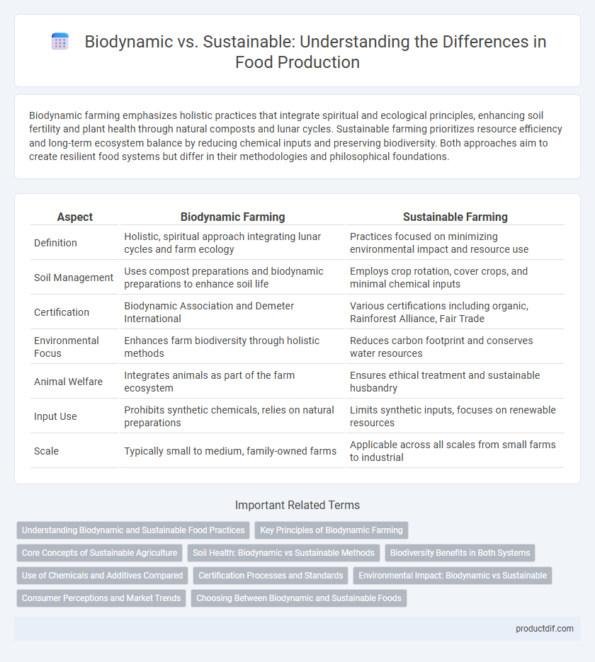 Biodynamic vs. Sustainable: Understanding the Differences in Food Production