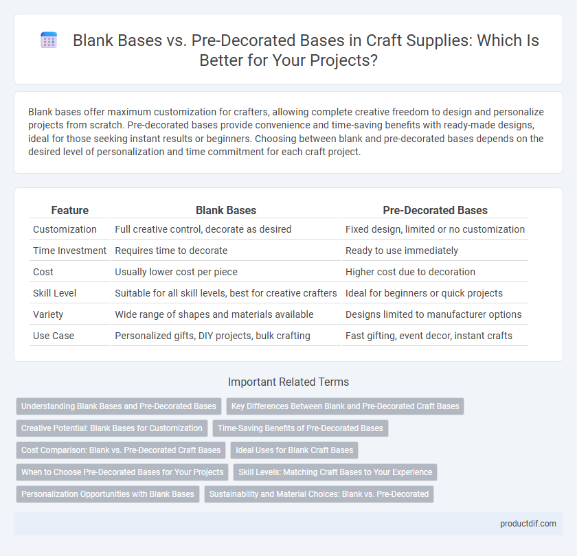 Blank Bases vs. Pre-Decorated Bases in Craft Supplies: Which Is Better for Your Projects?