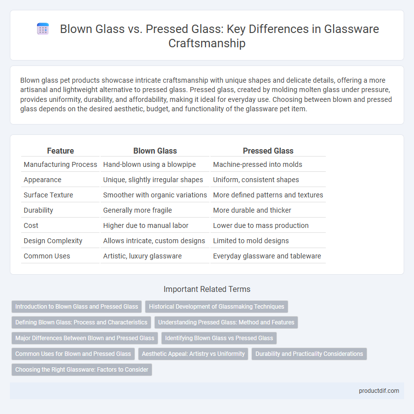 Blown Glass vs. Pressed Glass: Key Differences in Glassware Craftsmanship