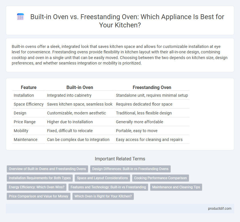Built-in Oven vs. Freestanding Oven: Which Appliance Is Best for Your Kitchen?