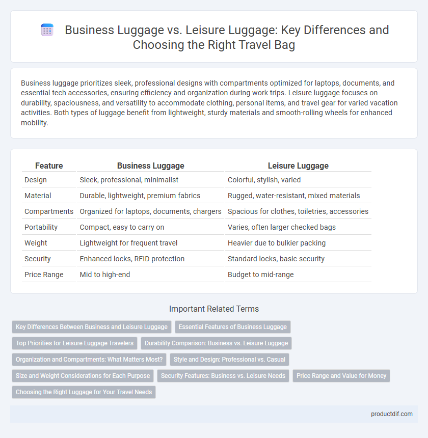 Business Luggage vs. Leisure Luggage: Key Differences and Choosing the Right Travel Bag