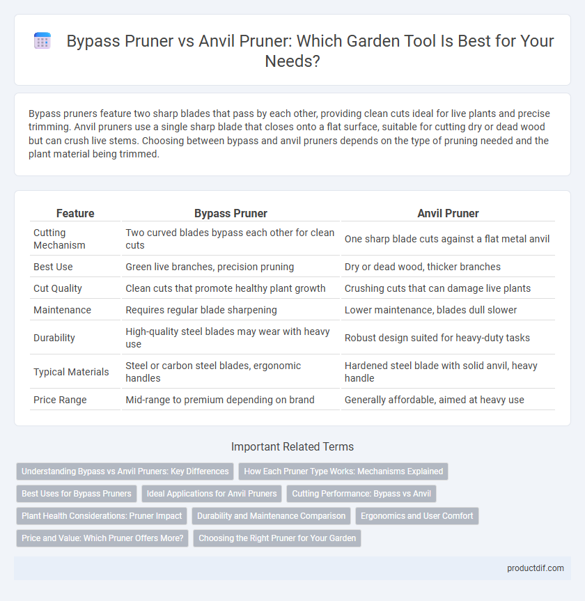 Bypass Pruner vs Anvil Pruner: Which Garden Tool Is Best for Your Needs?