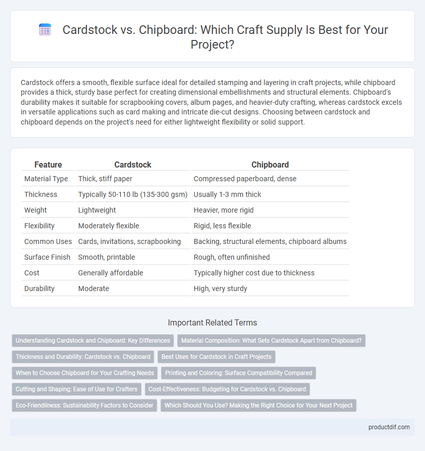 Cardstock vs. Chipboard: Which Craft Supply Is Best for Your Project?