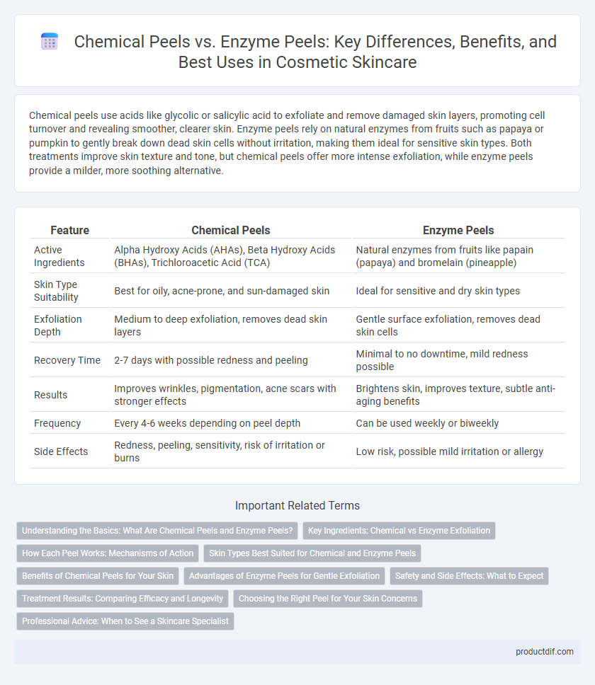 Chemical Peels vs. Enzyme Peels: Key Differences, Benefits, and Best Uses in Cosmetic Skincare