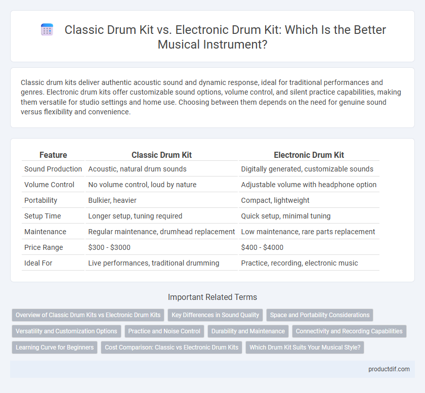 Classic Drum Kit vs. Electronic Drum Kit: Which Is the Better Musical Instrument?