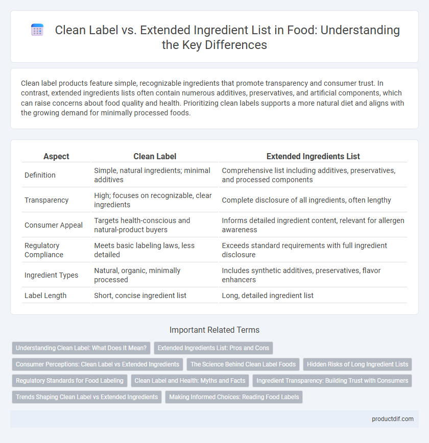 Clean Label vs. Extended Ingredient List in Food: Understanding the Key Differences
