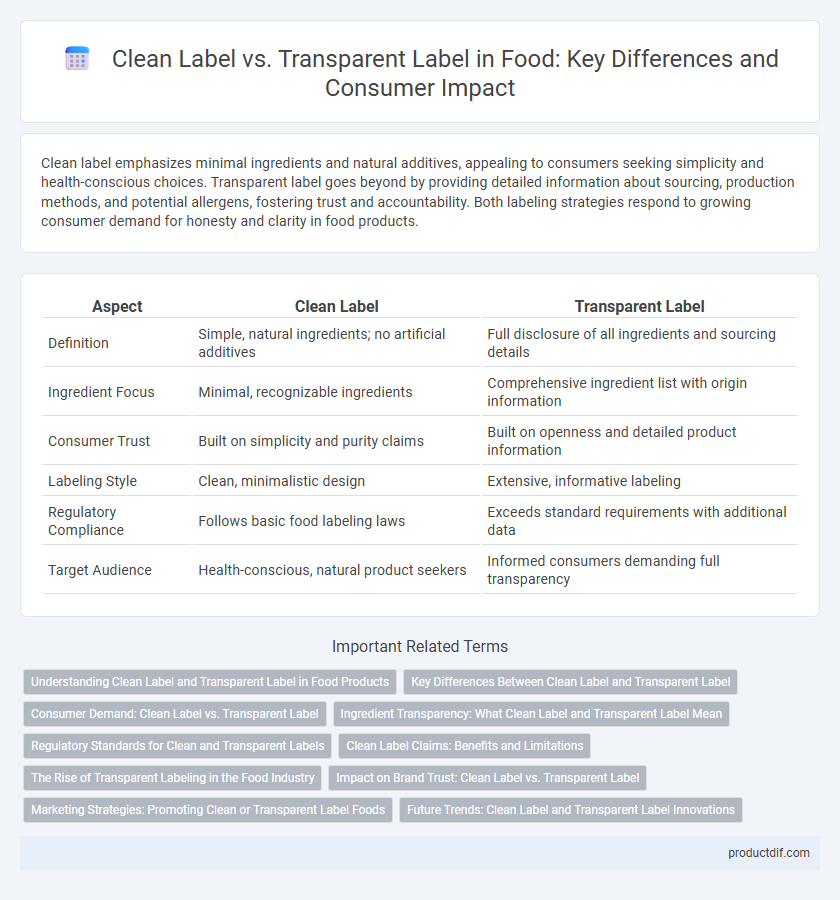 Clean Label vs. Transparent Label in Food: Key Differences and Consumer Impact